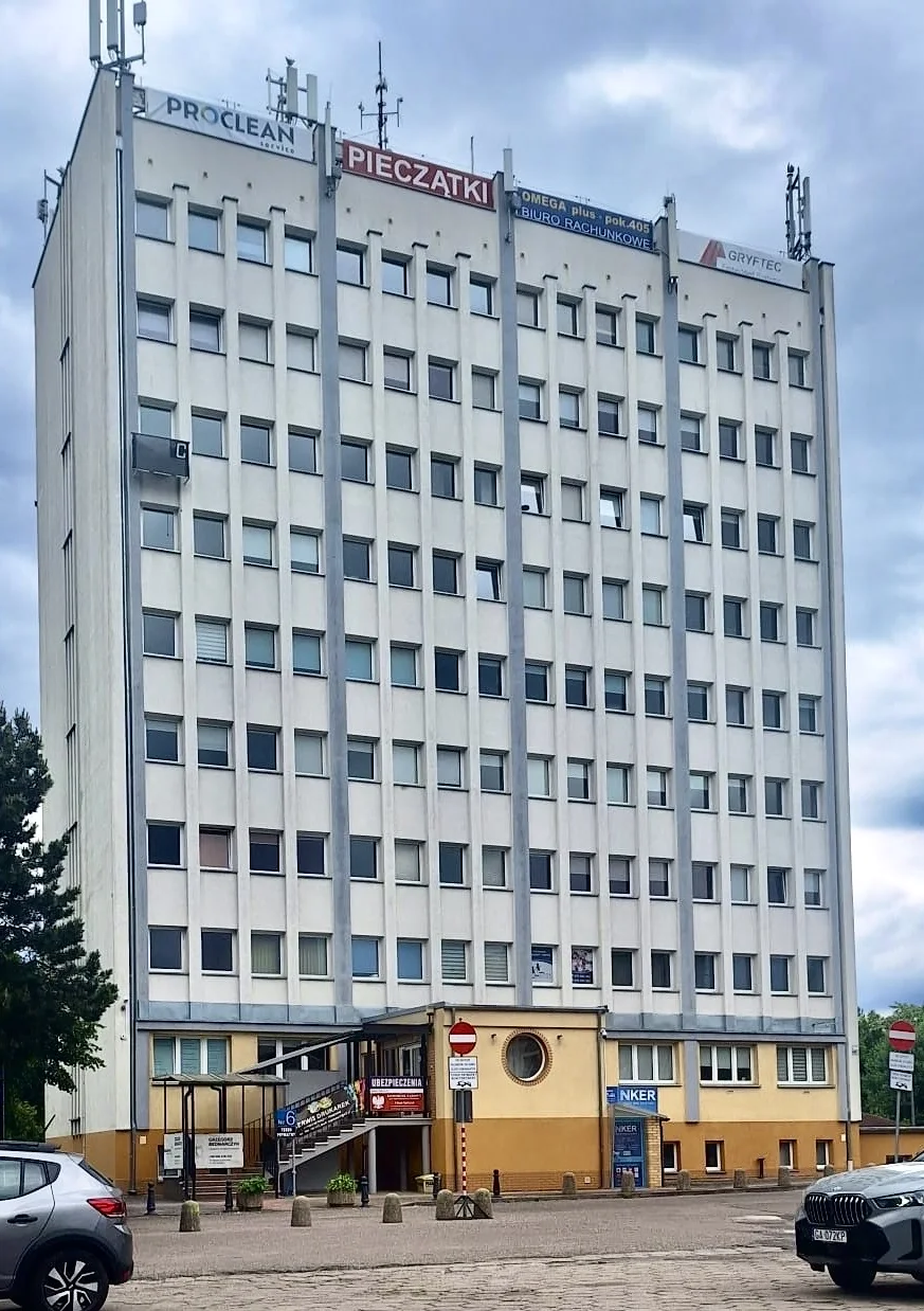 Budynek przy Alei Monte Cassino 6 w Koszalinie – gabinet fizjoterapii na 5. piętrze